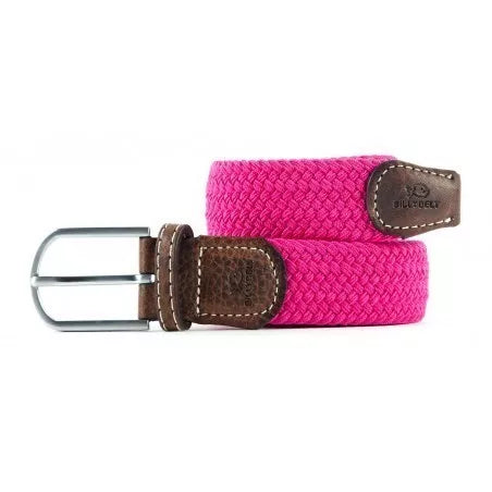 ceinture-tressee-elastique-rose-fuchsia