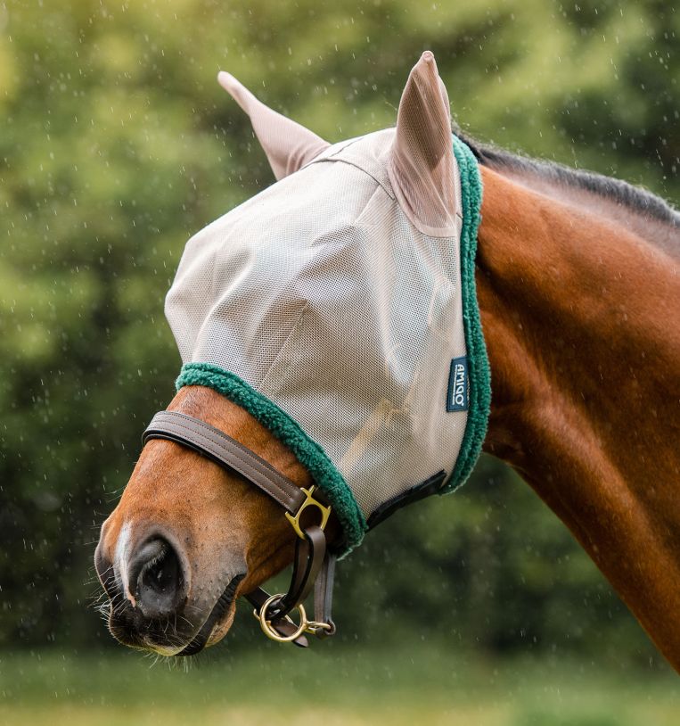 masque-anti-mouches-amigo-horseware-vert